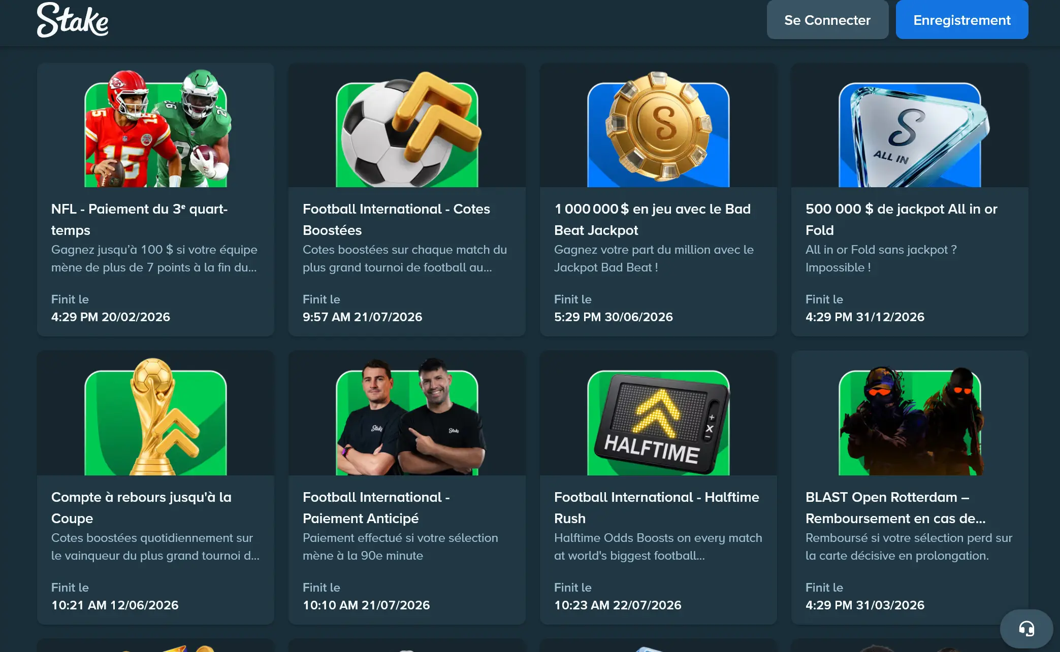 بونوس سایت استیک بت Stake